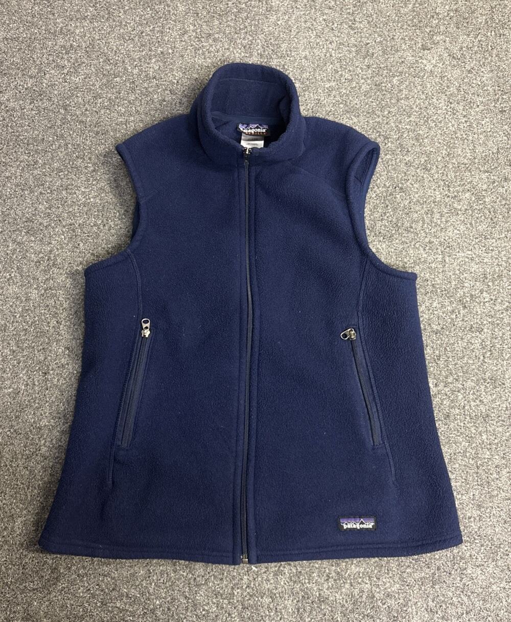 Patagonia Synchilla Women's Large Navy Blue Fleece Full Zip Vest